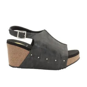 Women's Division Wedge Sandal In Black