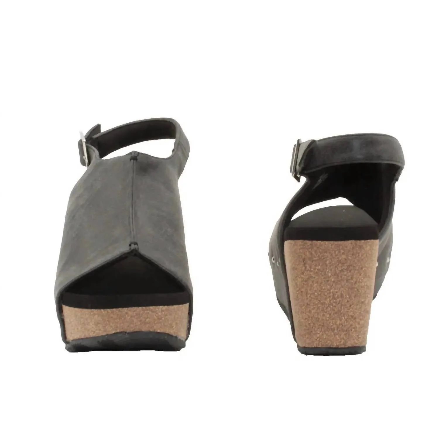 Women's Division Wedge Sandal In Black