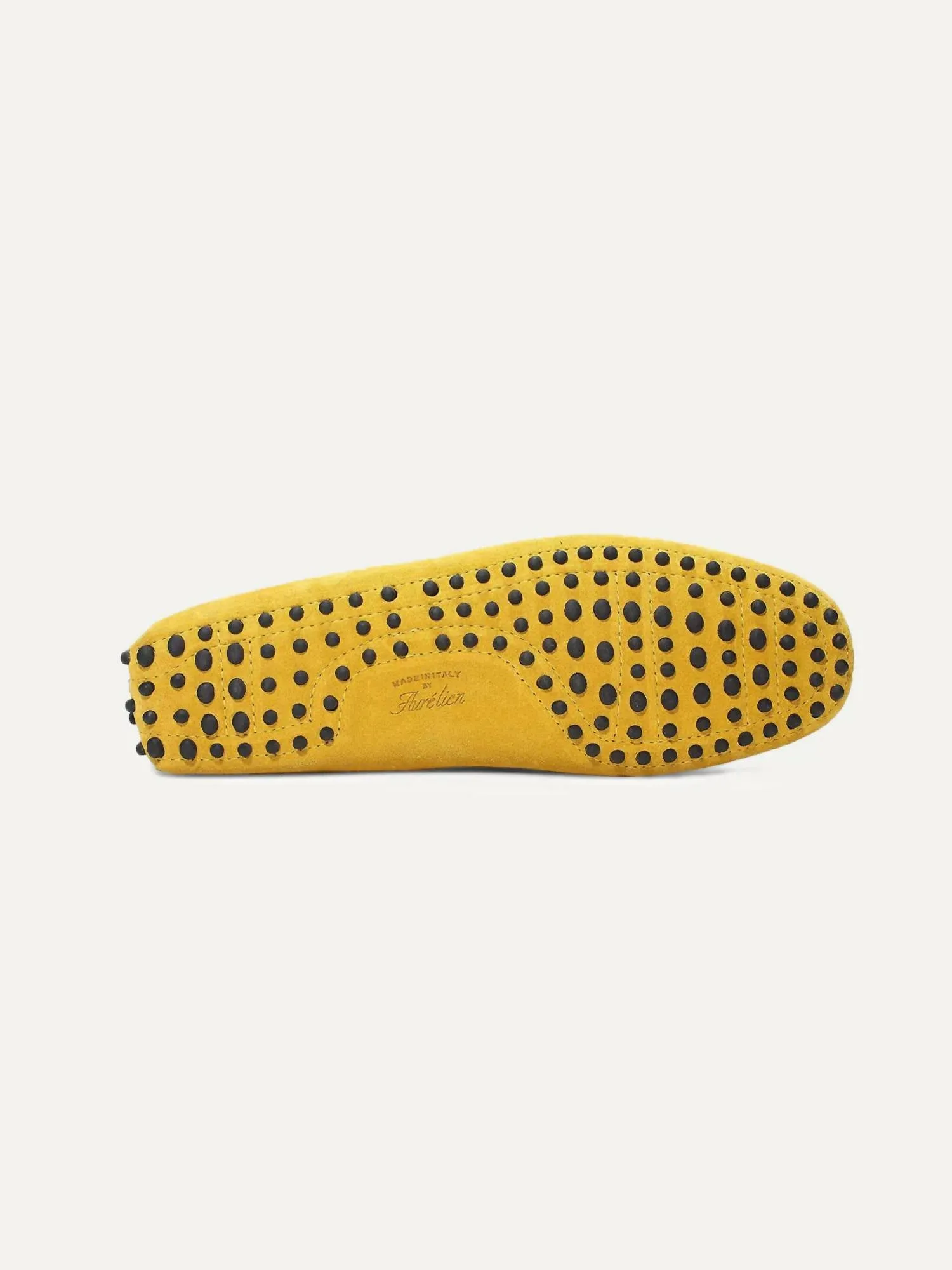 Women's Driving Moccasin Loafers In Yellow Suede
