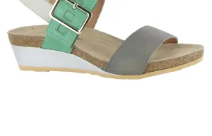 Women's Dynasty Wedge Sandal In Fog Grey/jade Ivory