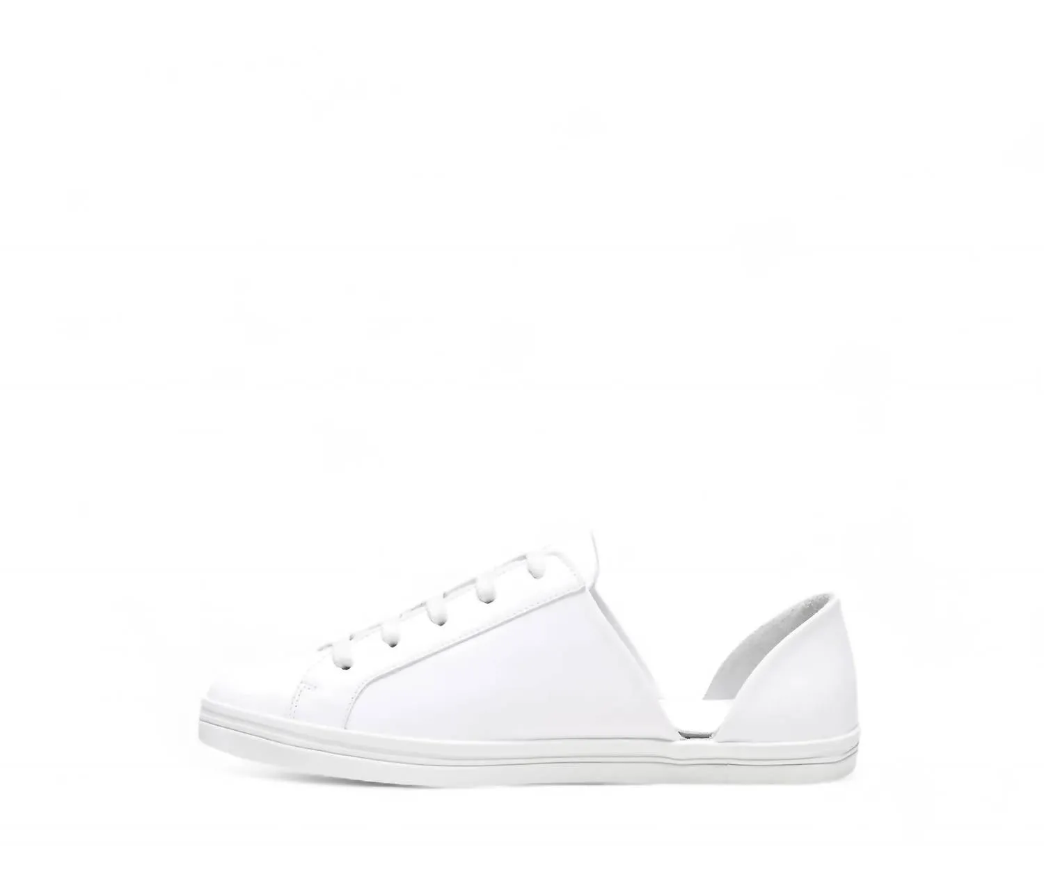 Women's Eda D'orsay Sneaker In White Calf