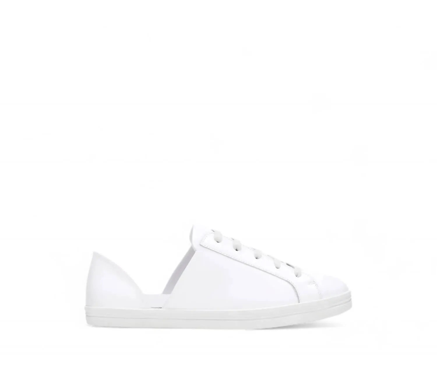 Women's Eda D'orsay Sneaker In White Calf