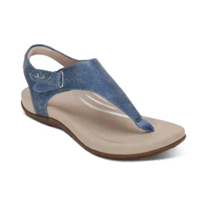 Women's Ellie Toe Post Walking Sandal In Blue