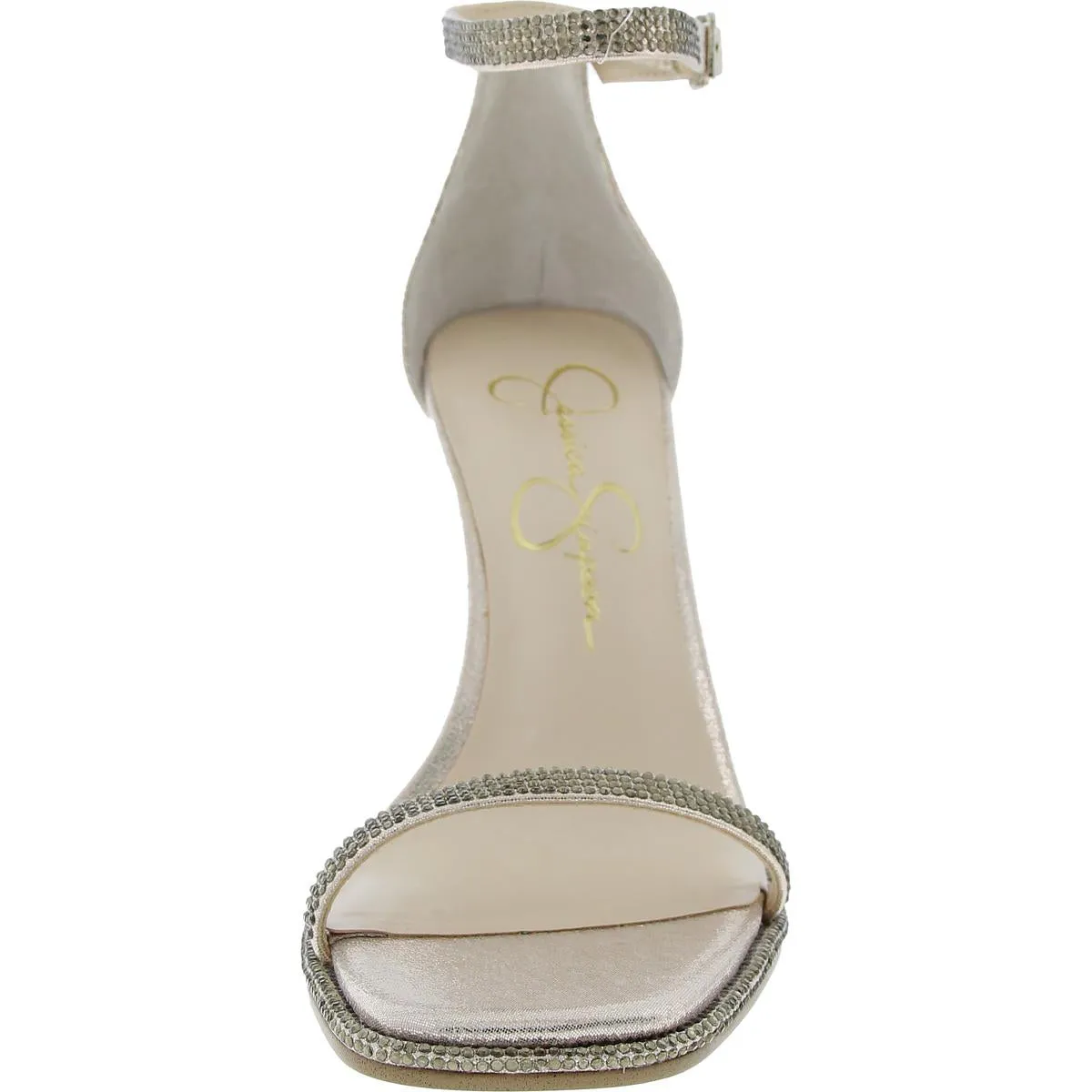 Womens Embellished Ankle Strap