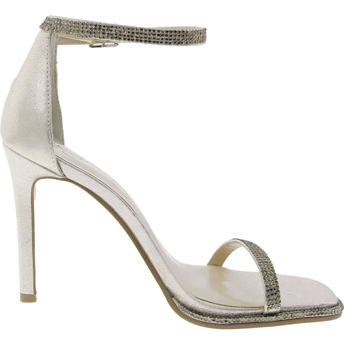 Womens Embellished Ankle Strap