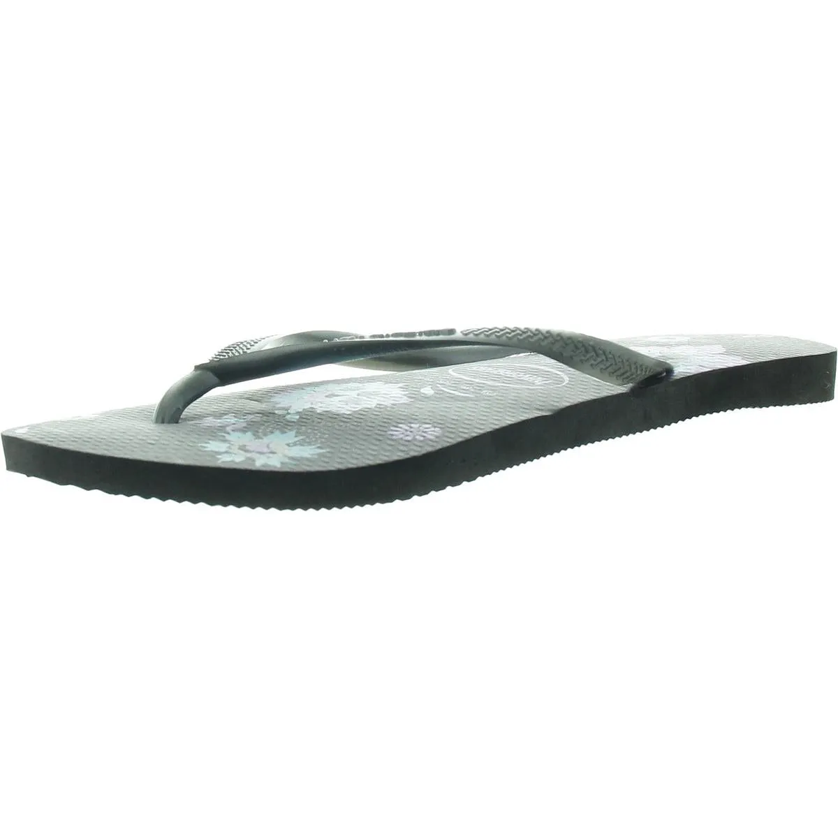 Womens Embellished Manmade Flip-Flops