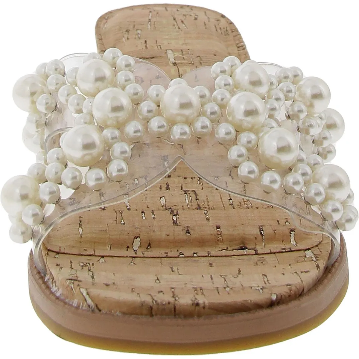 Womens Embellished Manmade Slide
