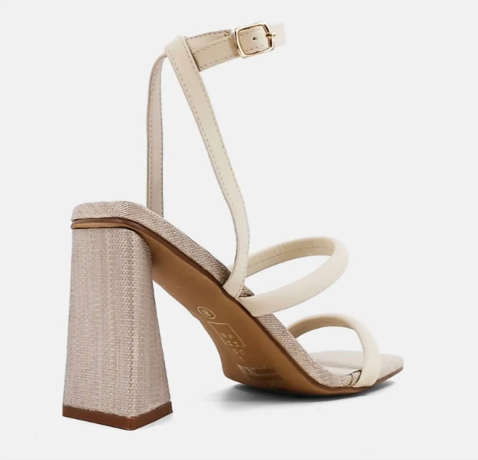 Women's Evangeline Woven Heel In Bone