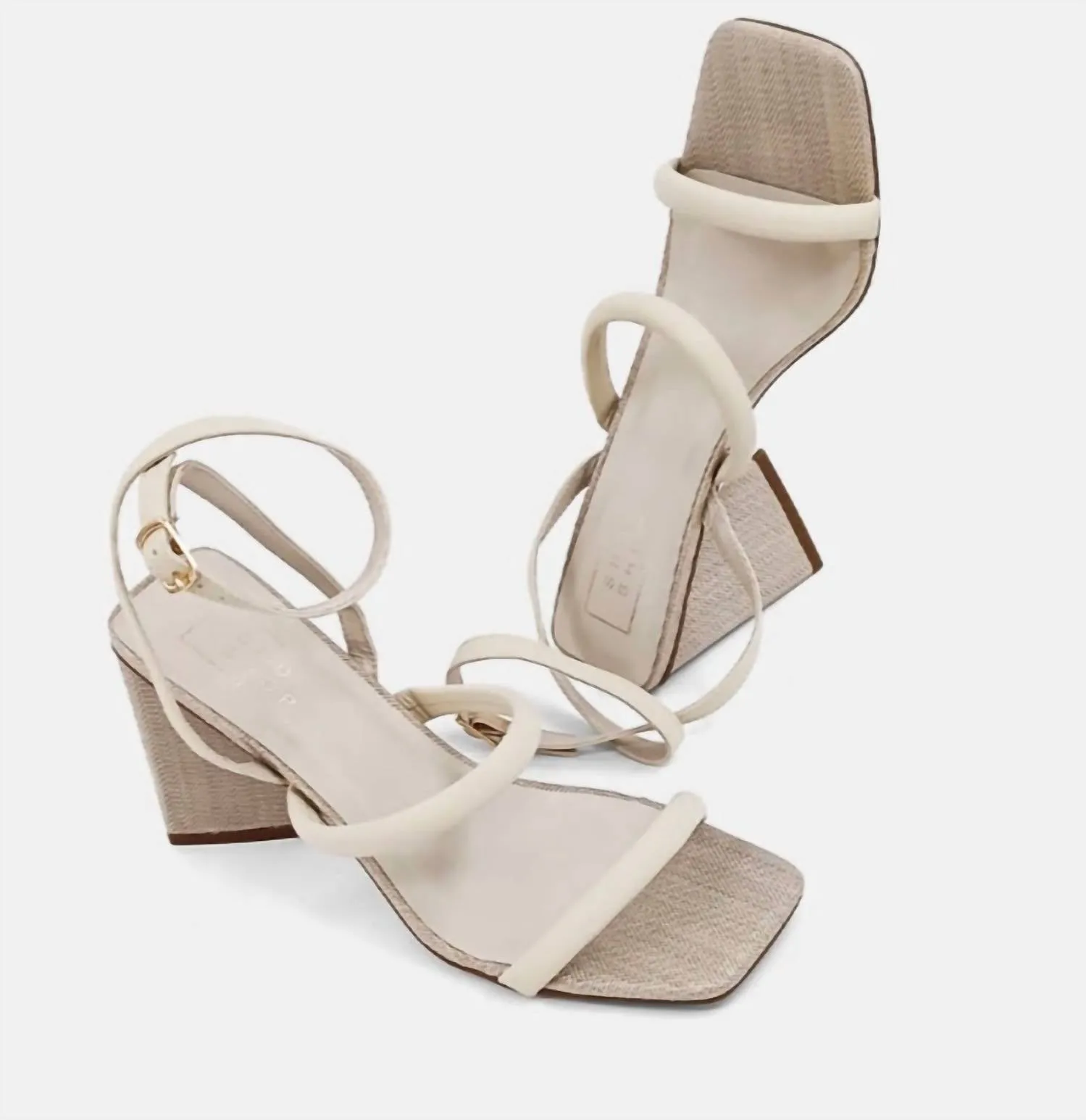 Women's Evangeline Woven Heel In Bone