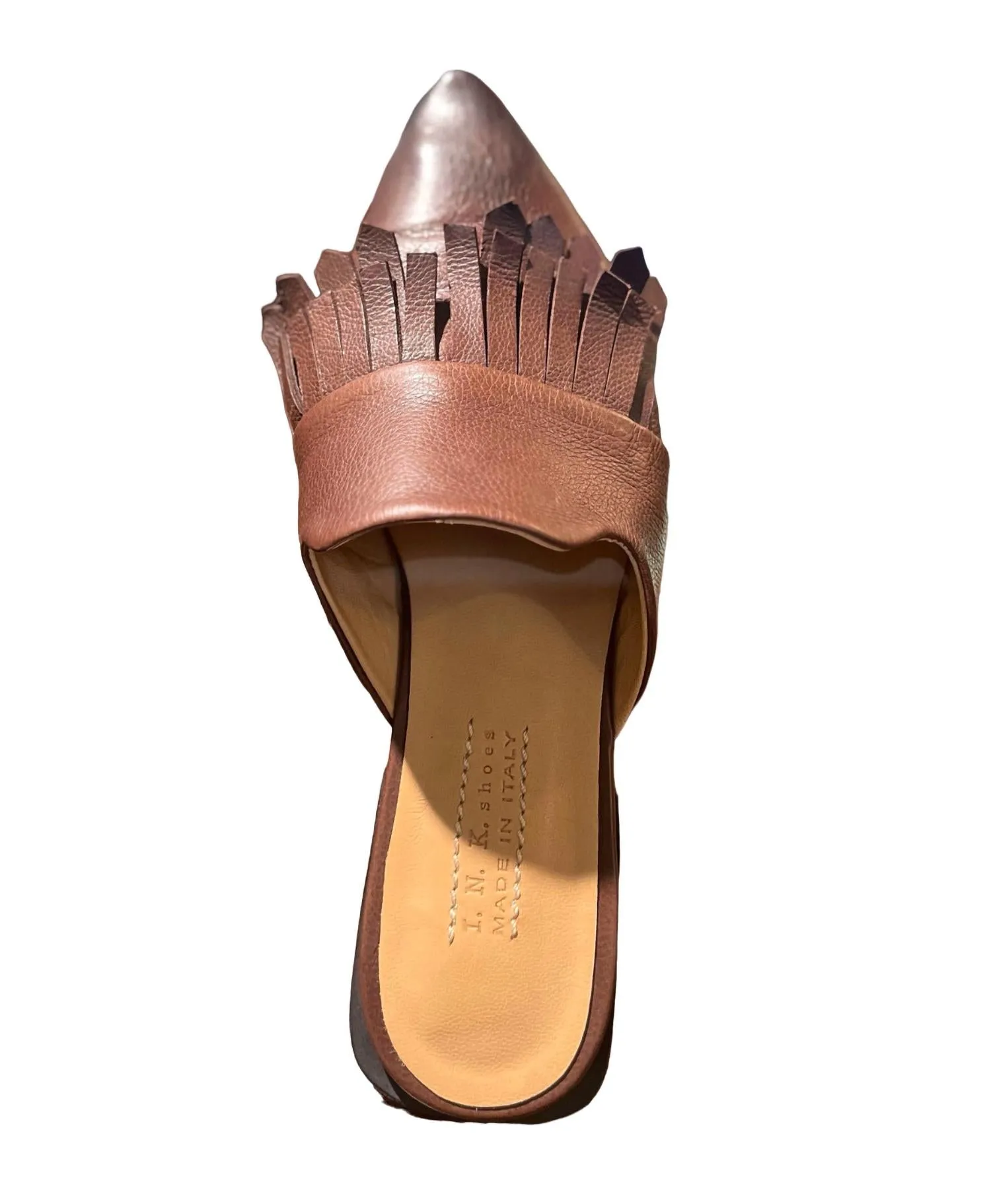 Women's Eyelash Mule Sandal In Brown