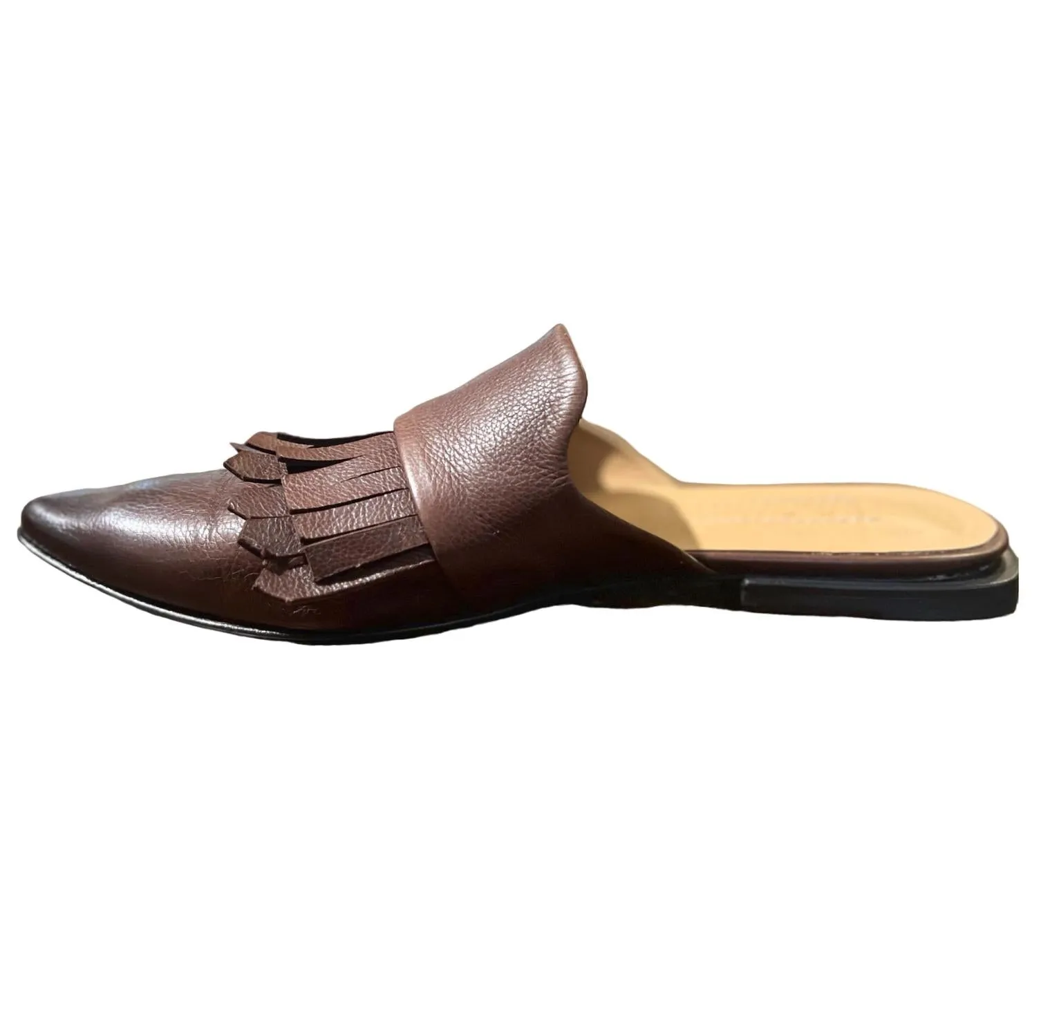 Women's Eyelash Mule Sandal In Brown