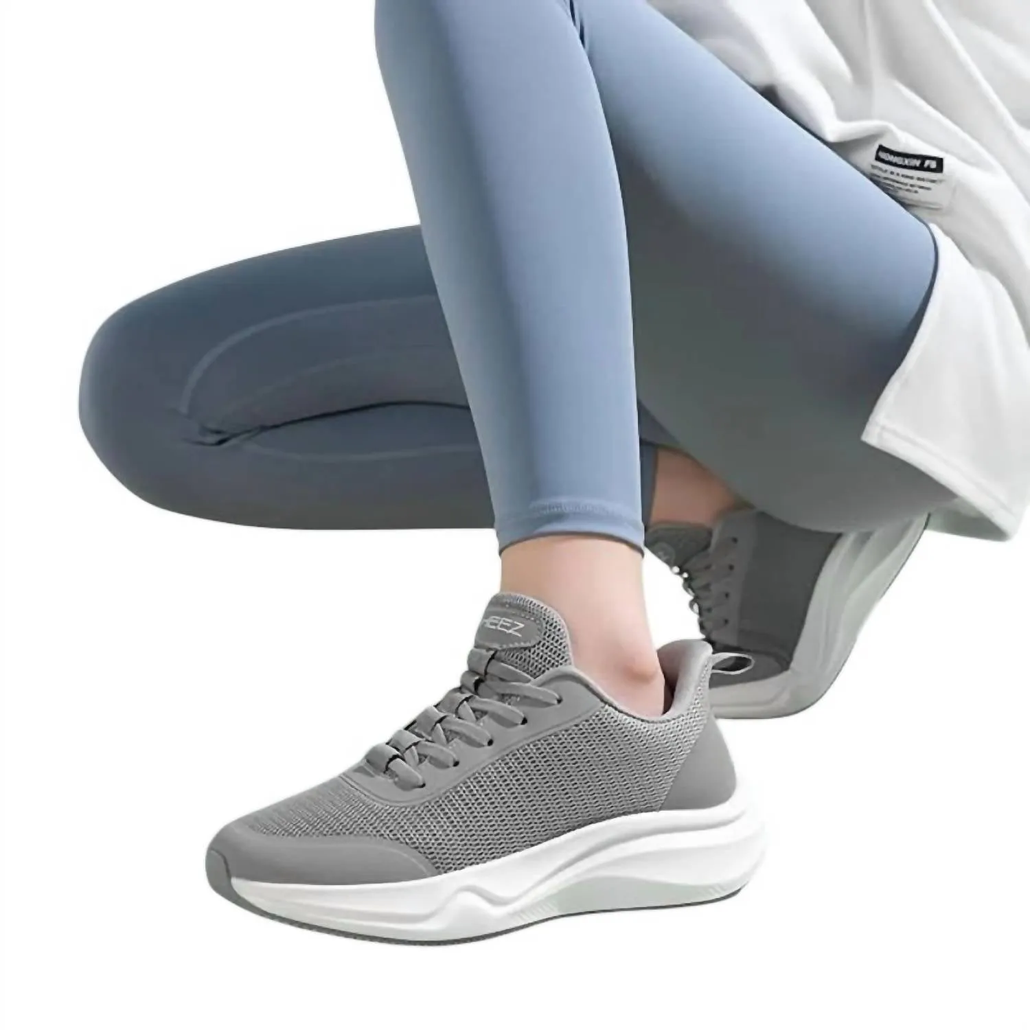 Women's Fashion Running Sneakers In Grey