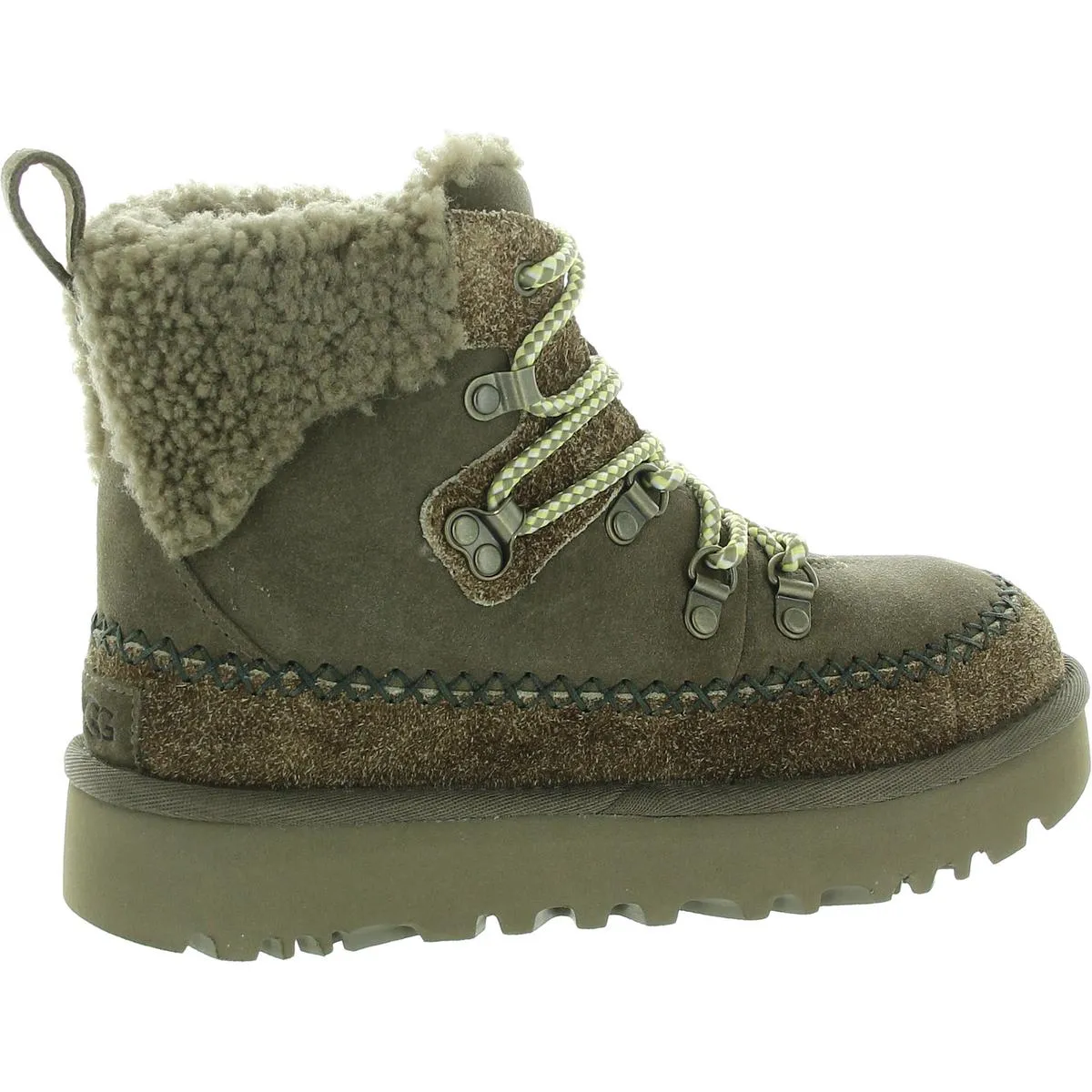 Womens Faux Fur Lined Hiking Boots