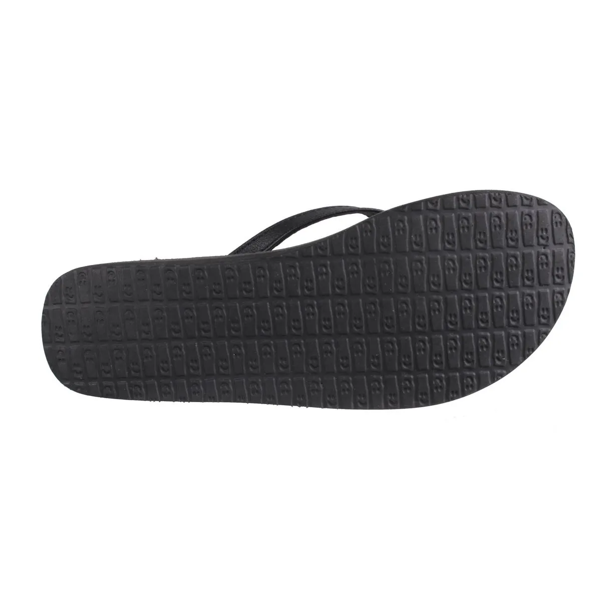 Womens Faux Leather Slide Flip-Flops