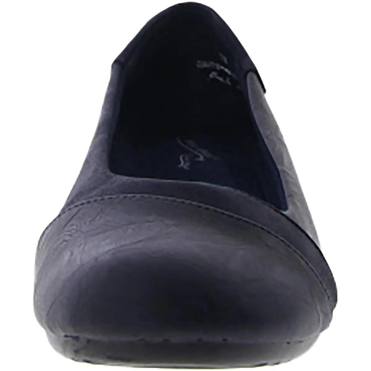 Womens Faux Leather Slip On Ballet Flats