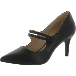 Womens Faux leather Slip On Pumps