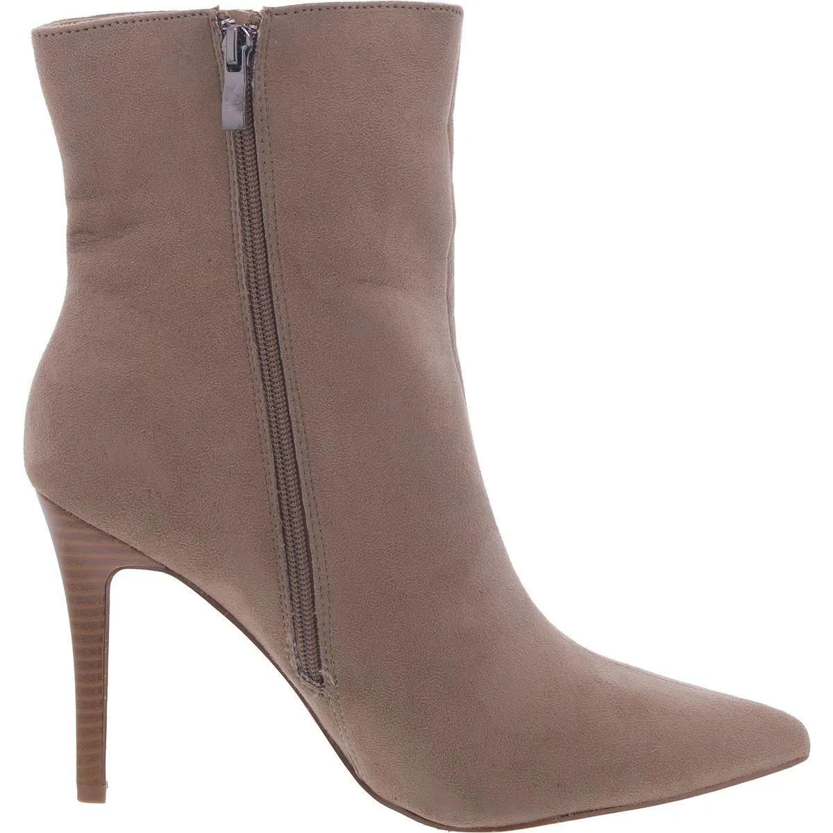 Womens Faux Leather Stiletto Ankle Boots