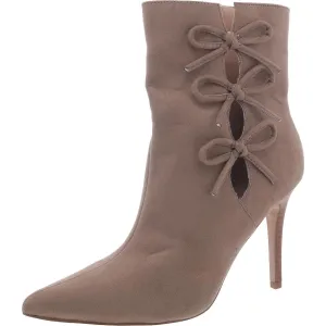 Womens Faux Leather Stiletto Ankle Boots