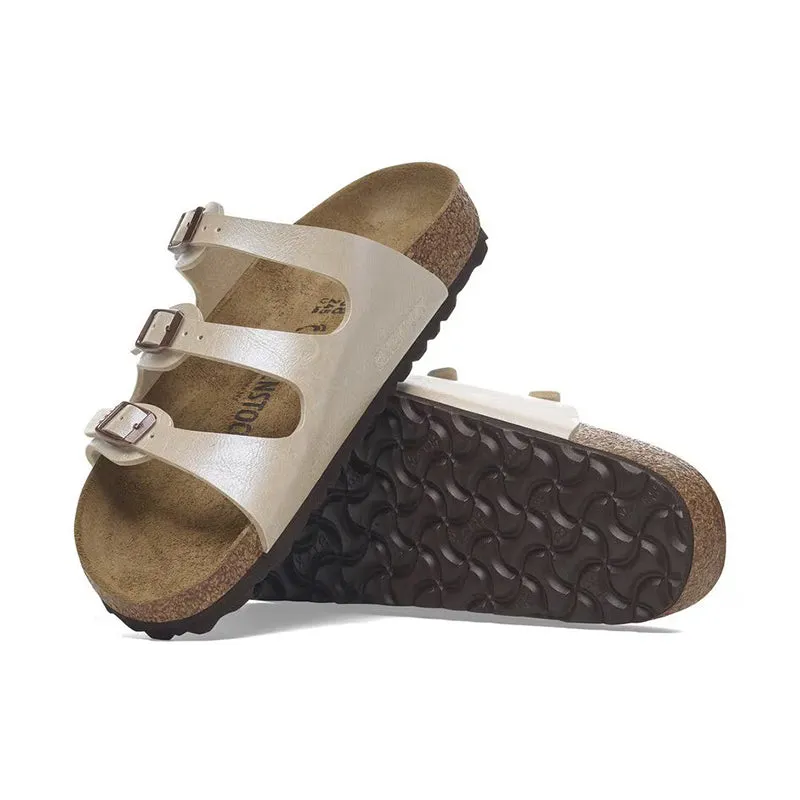 Women's Florida Graceful Pearl White Birko-Flor
