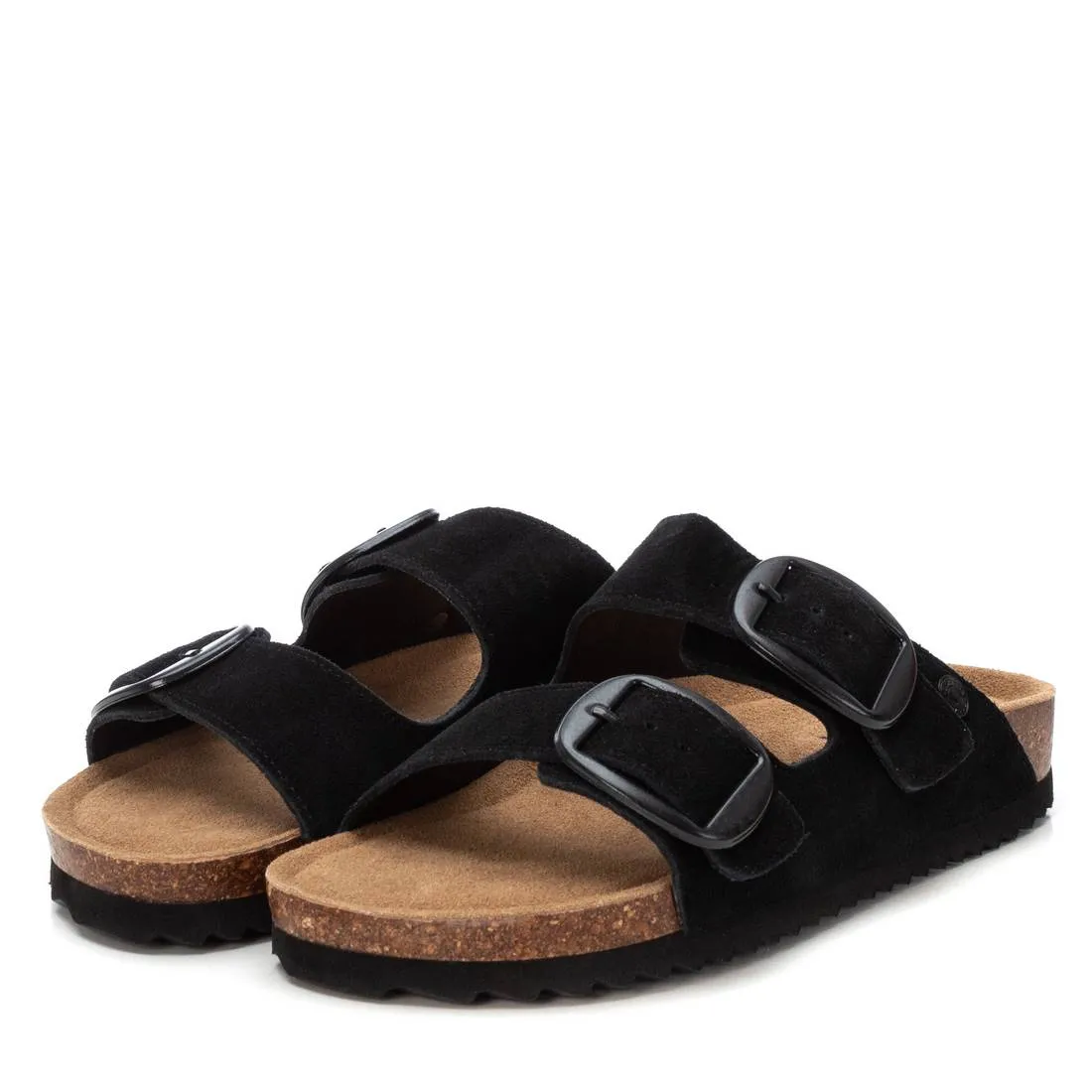 Women's Footbed Sandals with two buckles Refresh By Xti