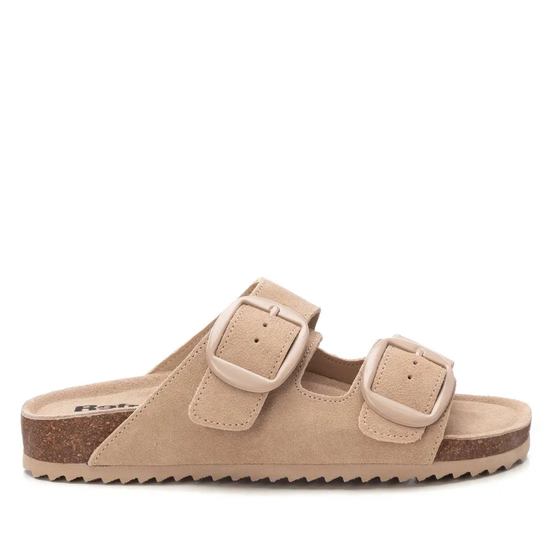 Women's Footbed Sandals with two buckles Refresh By Xti