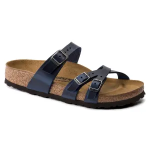 Women's Franca Oiled Leather Sandal In Blue