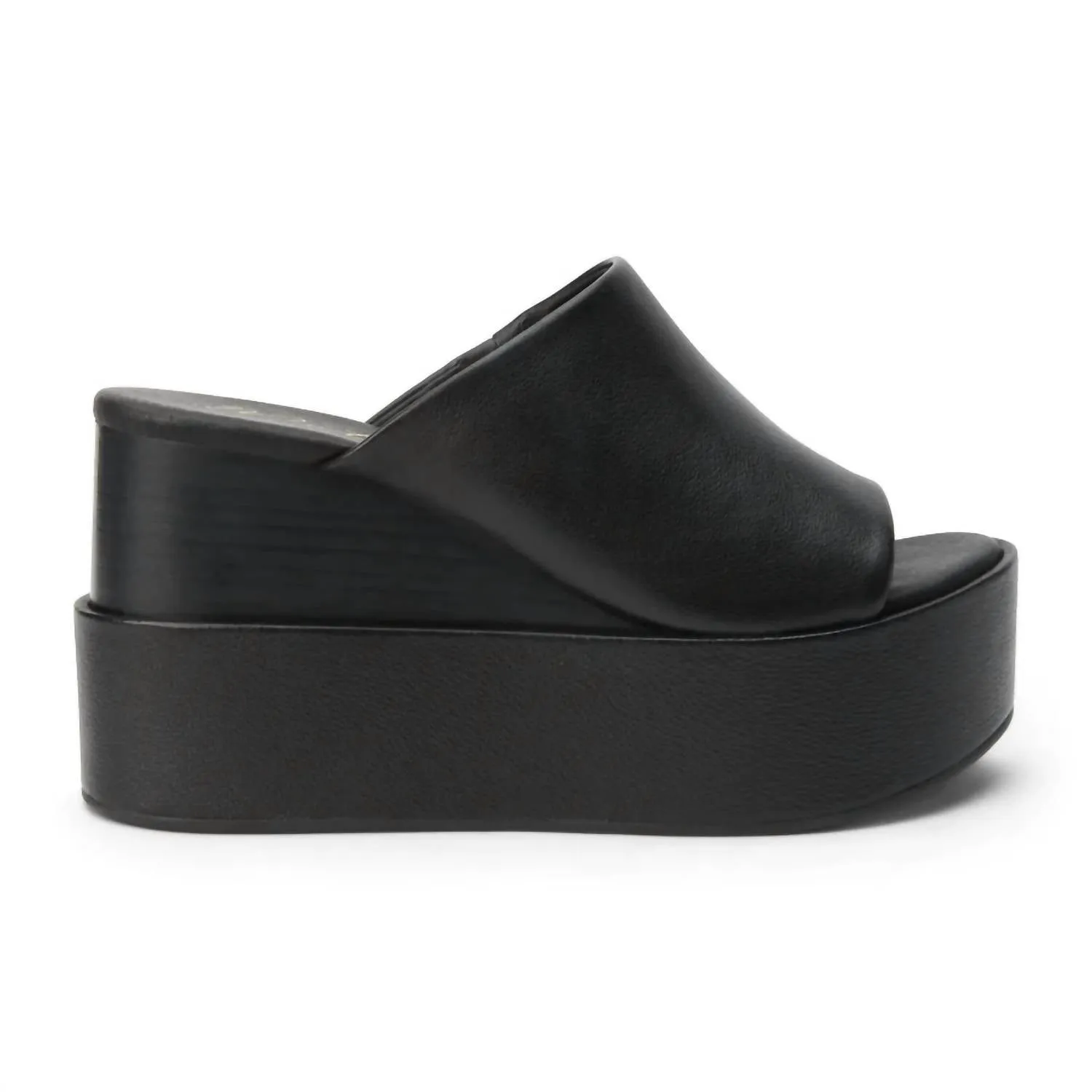 Women's Georgia Platform Wedge Sandal In Black