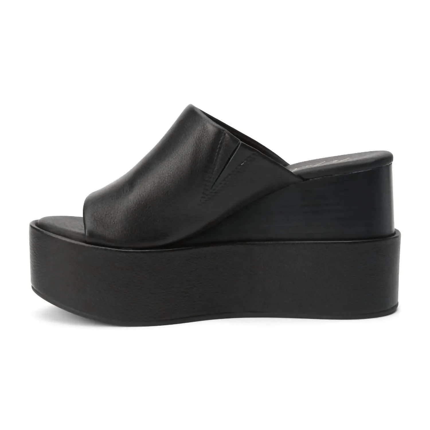 Women's Georgia Platform Wedge Sandal In Black