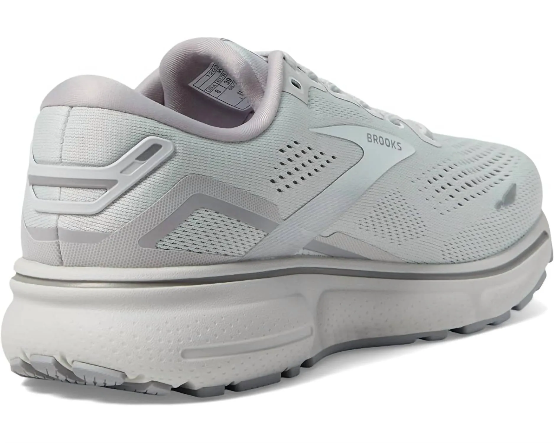 Women's Ghost 15 Running Shoes Wide Width ( D Width ) In Oyster/alloy/white
