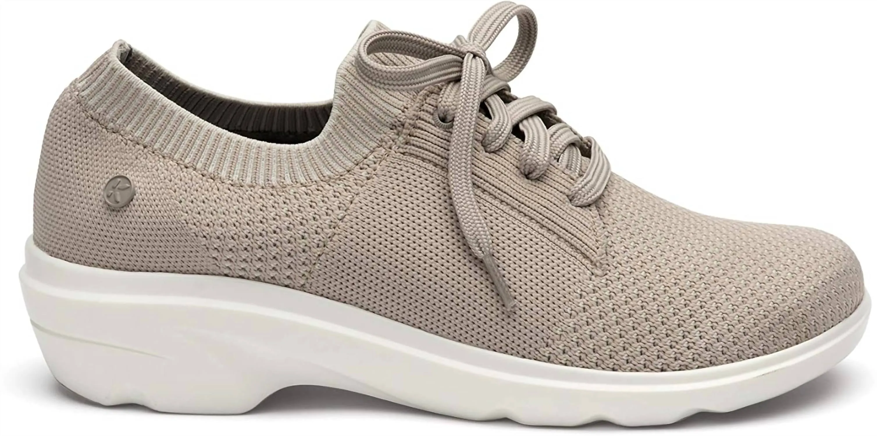 Women's Glide Knit Fabric Lace Up Shoes In Chateau Grey