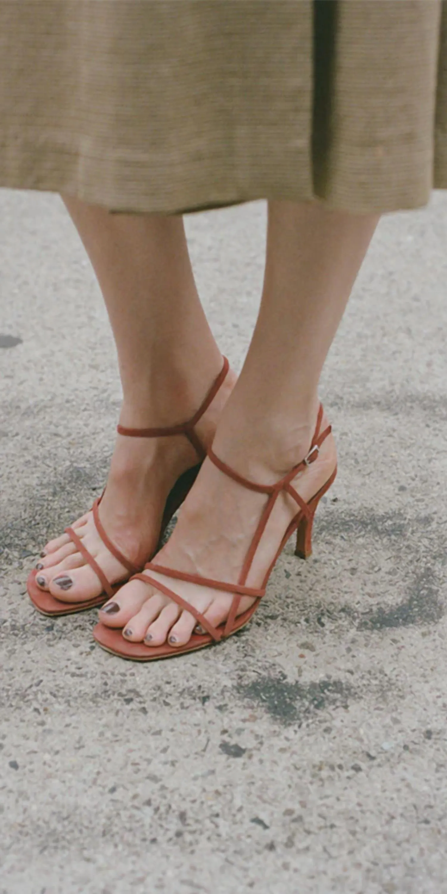 Women's Irene High Heeled Sandals In Rust