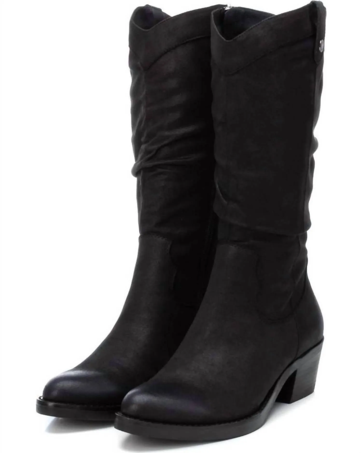 Women's Italian Western Boots In Black
