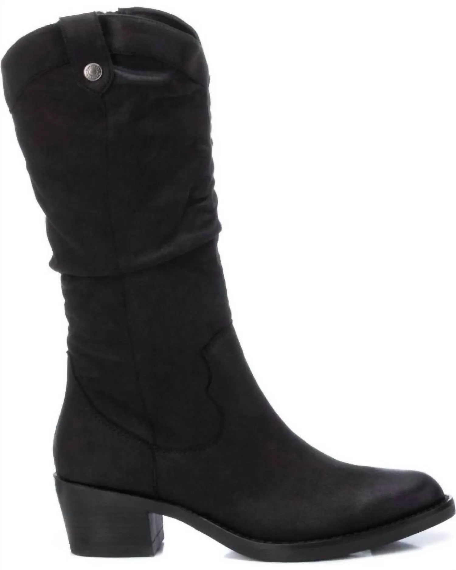 Women's Italian Western Boots In Black