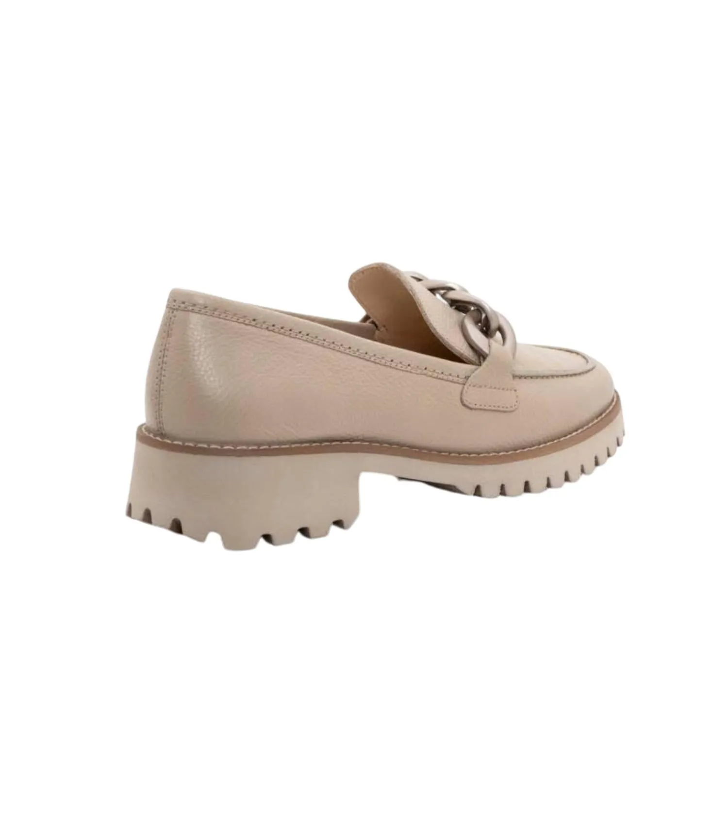 Women's Kiana Chain Loafer In Sand Calf