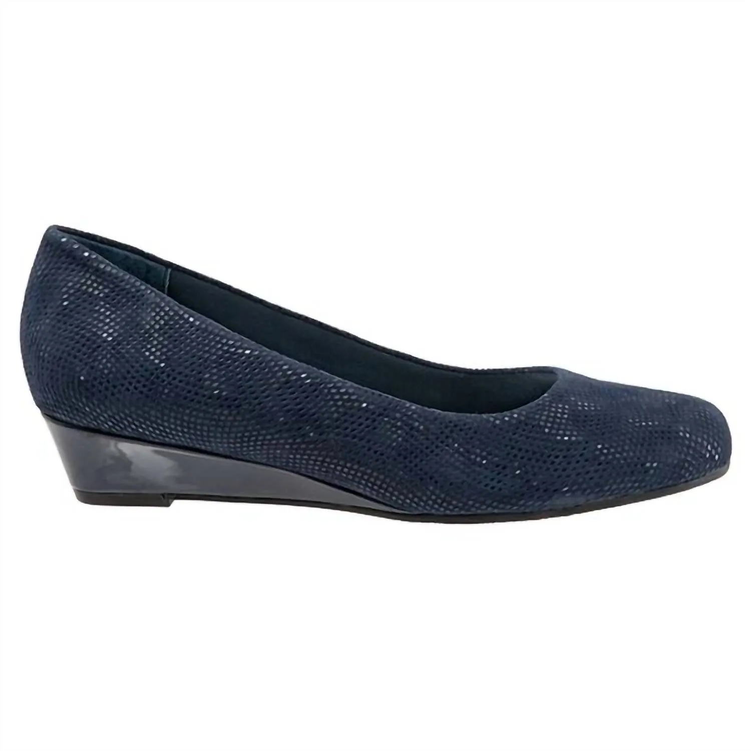 Women's Lauren 3D Patent Suede Shoes In Navy