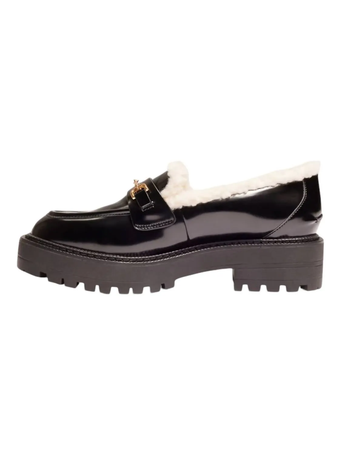 Women's Laurs Cozy Patent Loafer In Black
