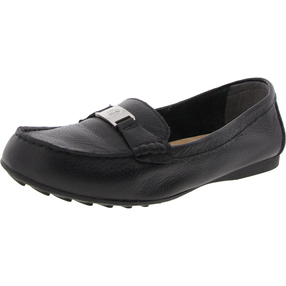 Womens Leather Flat Loafers