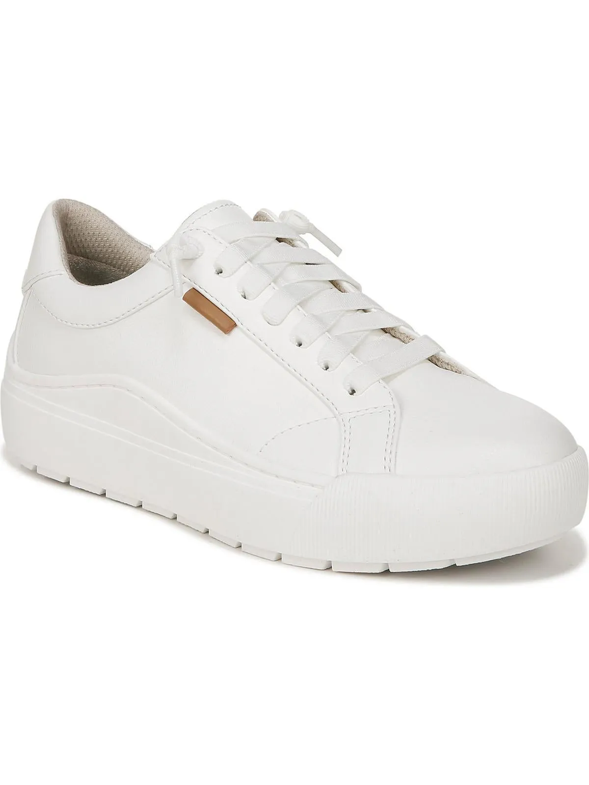 Womens Leather Flatform Casual And Fashion Sneakers