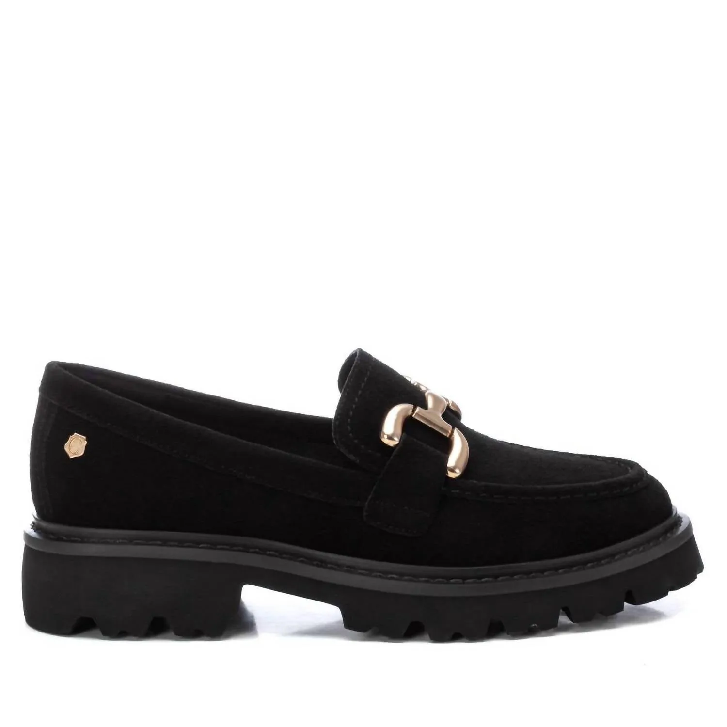 Women's Leather Moccasins In Black
