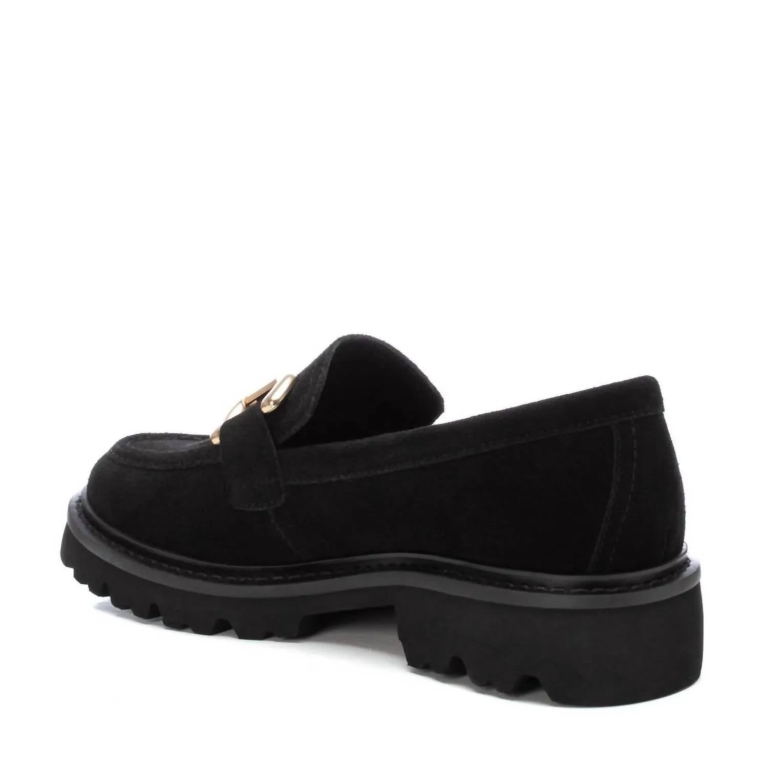 Women's Leather Moccasins In Black
