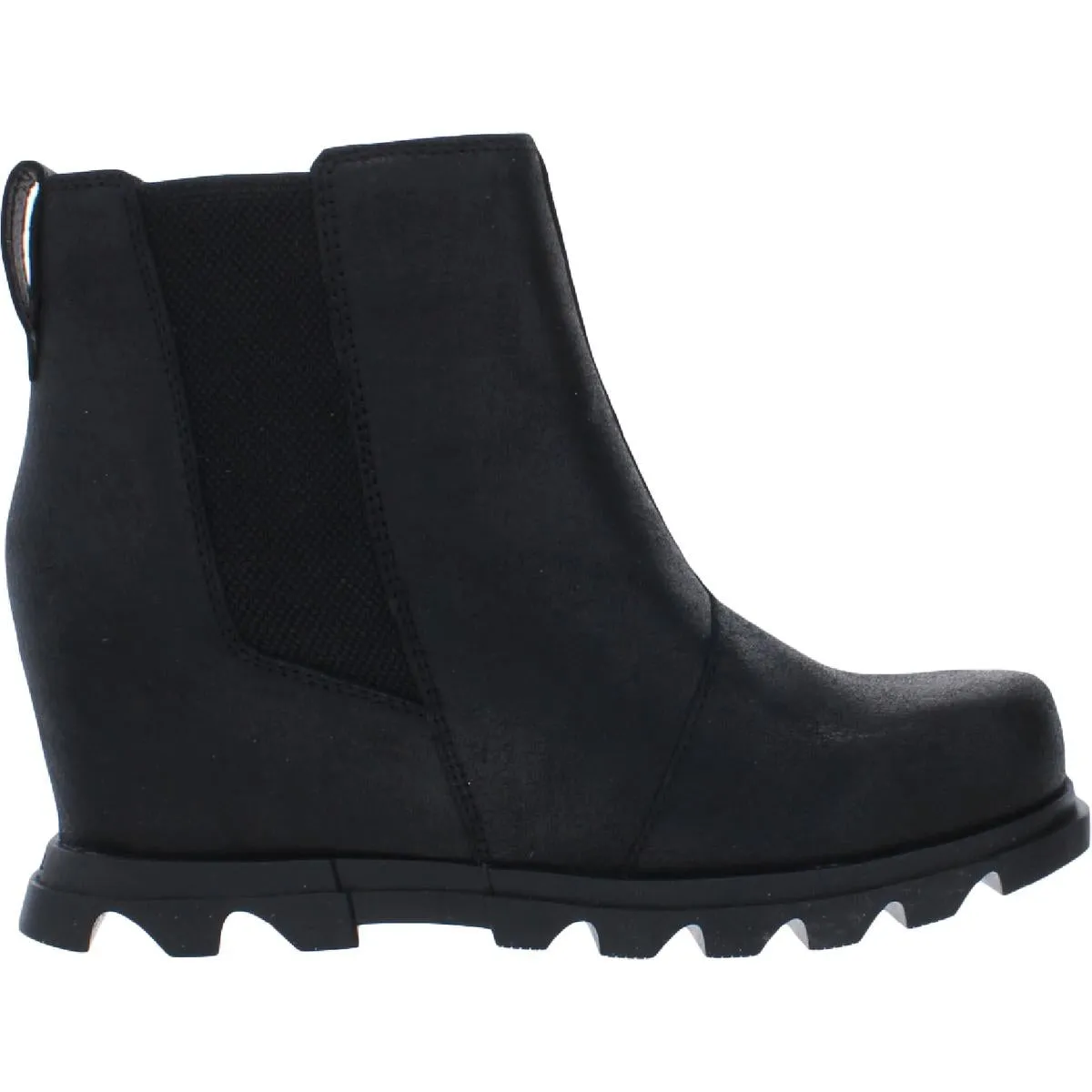 Womens Leather Wedges Ankle Boots