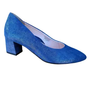 Women's Lichfield Pumps In Navy Glitter Metallic