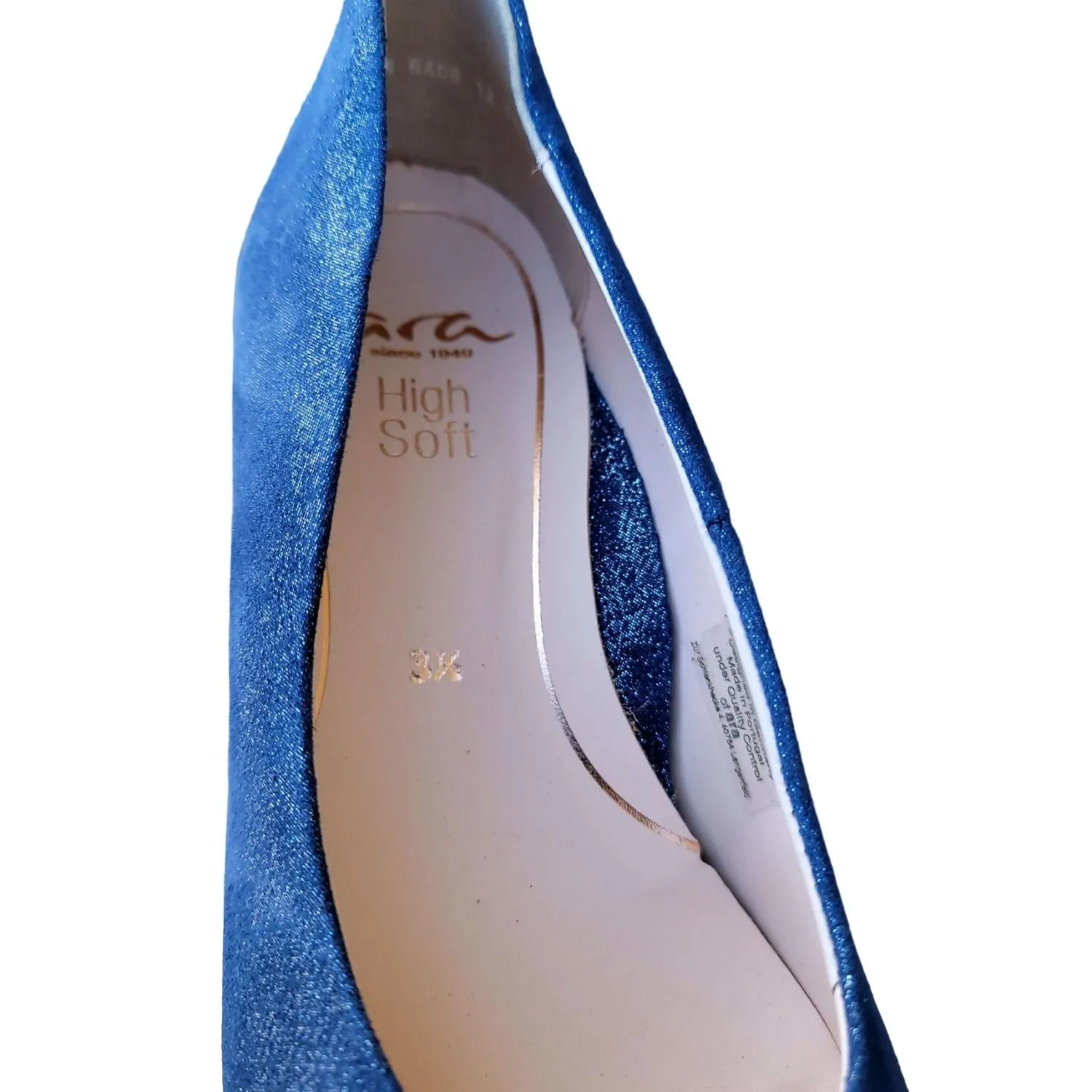 Women's Lichfield Pumps In Navy Glitter Metallic