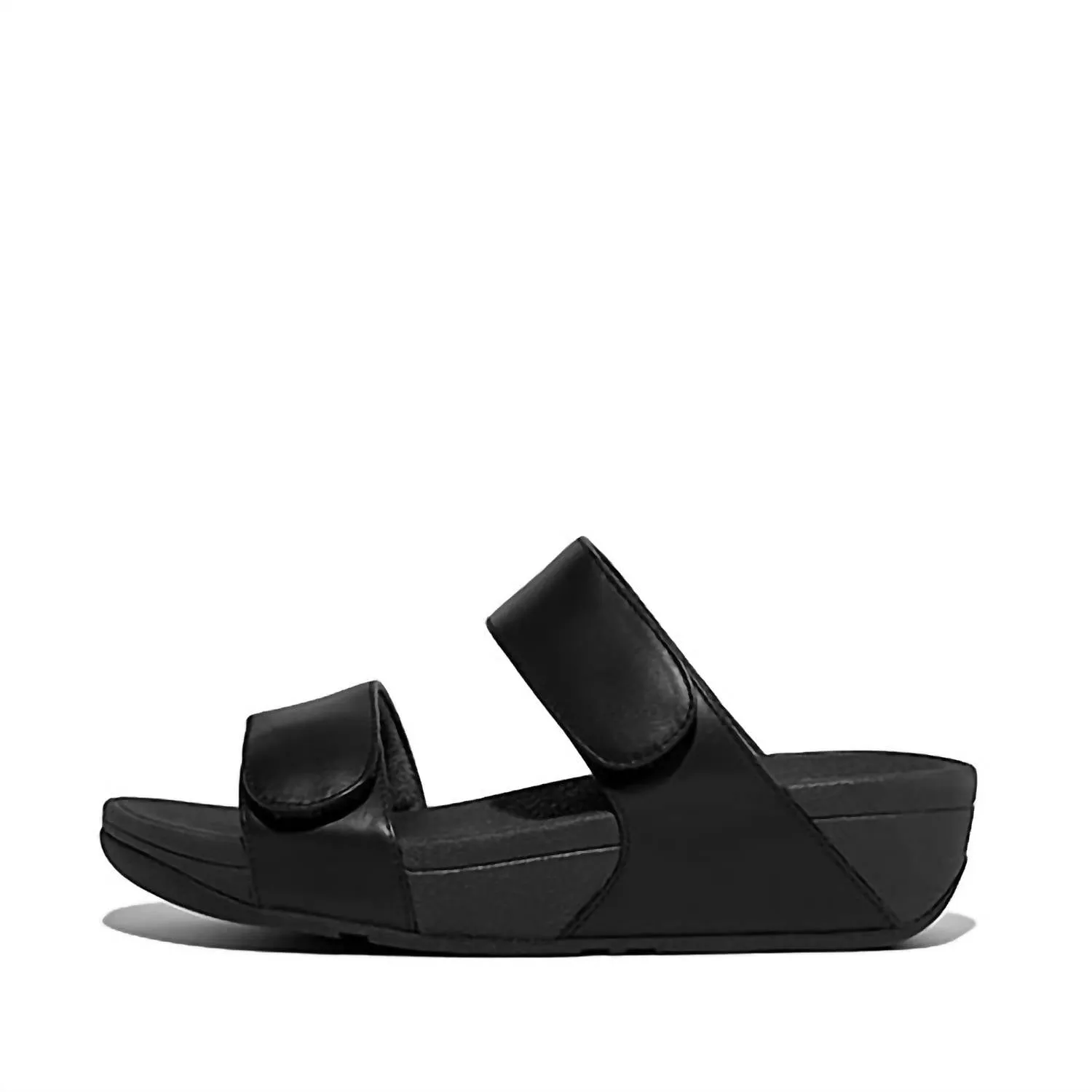 Women's Lulu Adjustable Leather Slide In All Black