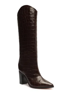 Women's Maryana Block Heel In Chocolate