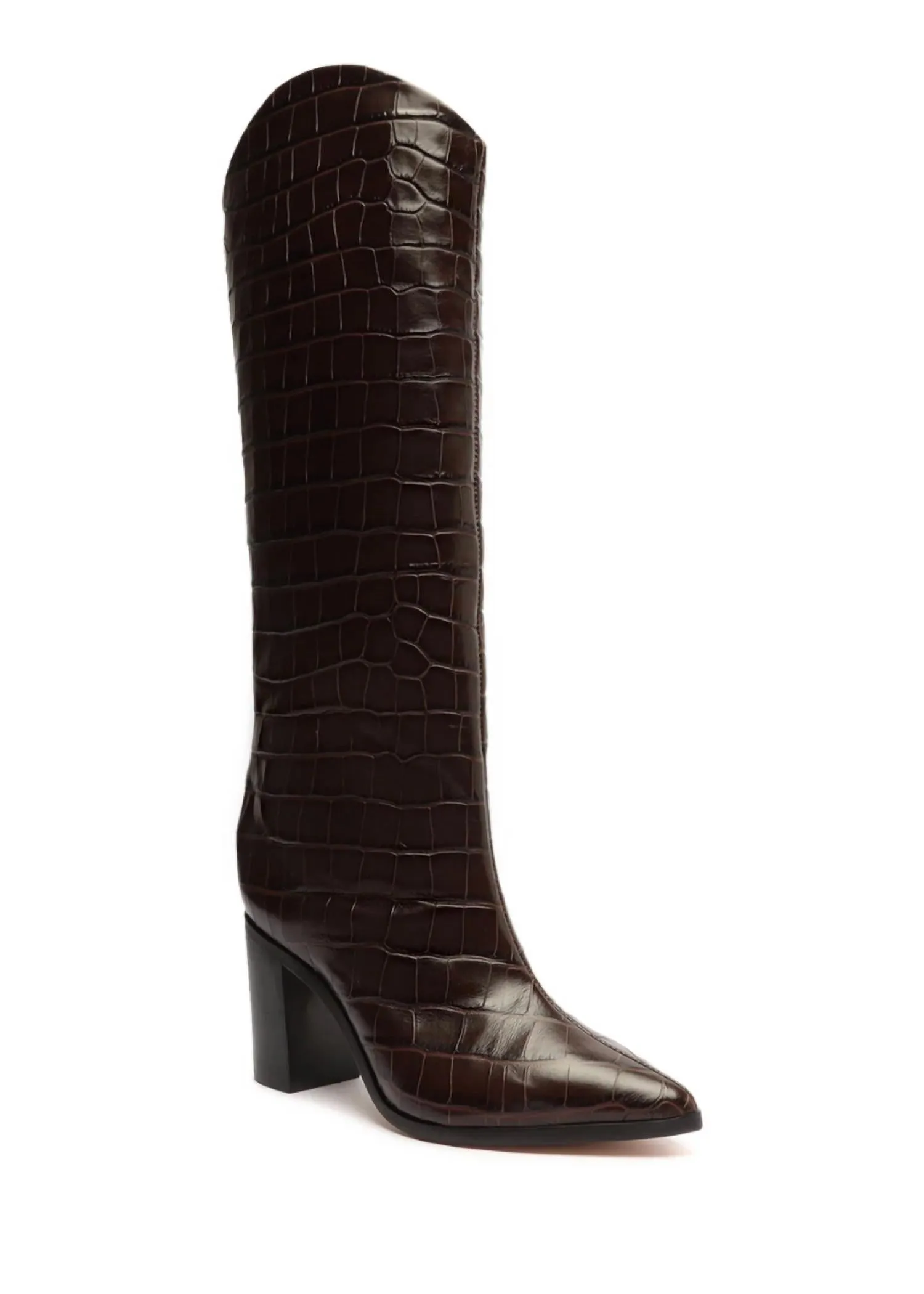 Women's Maryana Block Heel In Chocolate