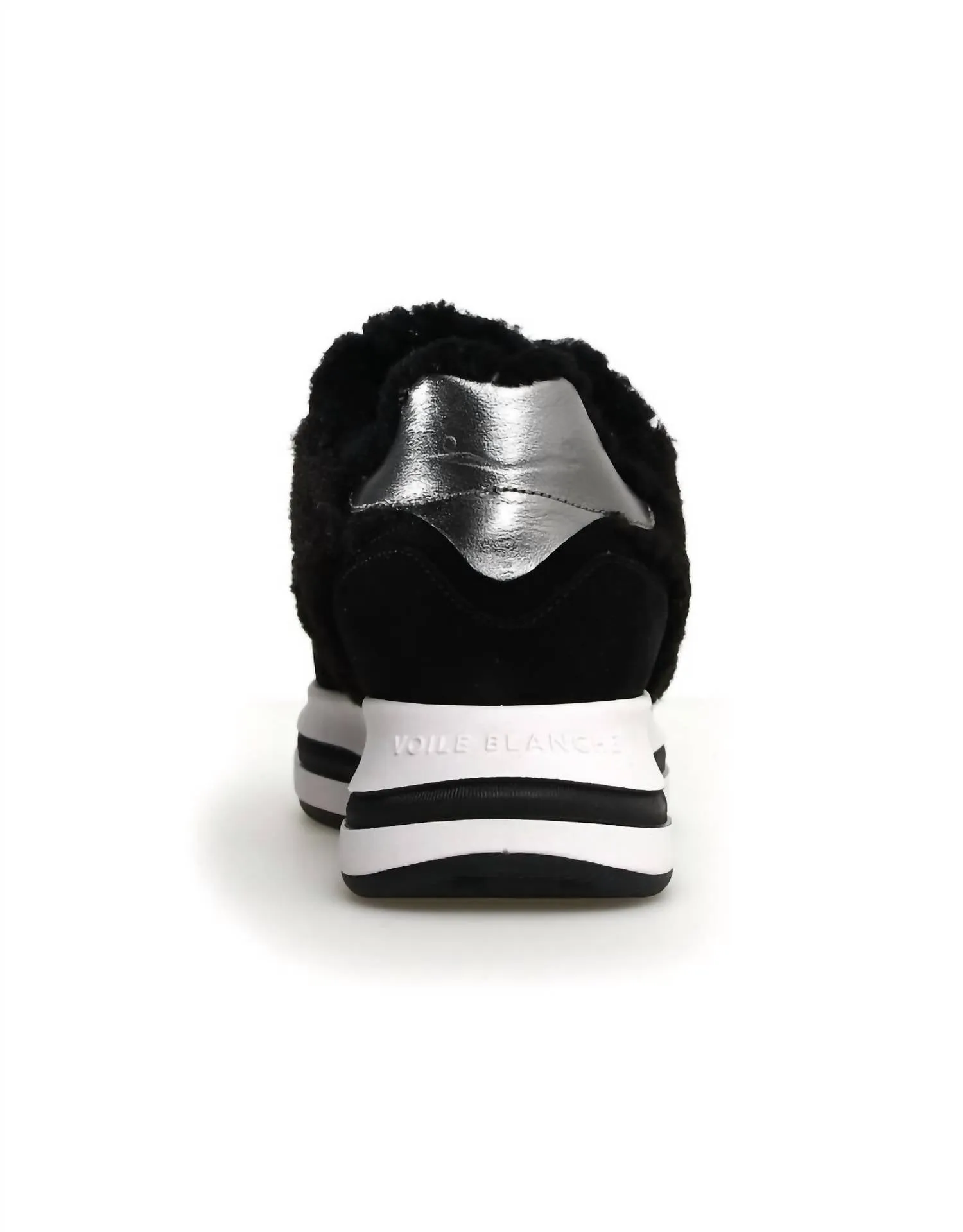 Women's Melany Fur Suede Fur Sneakers In Black
