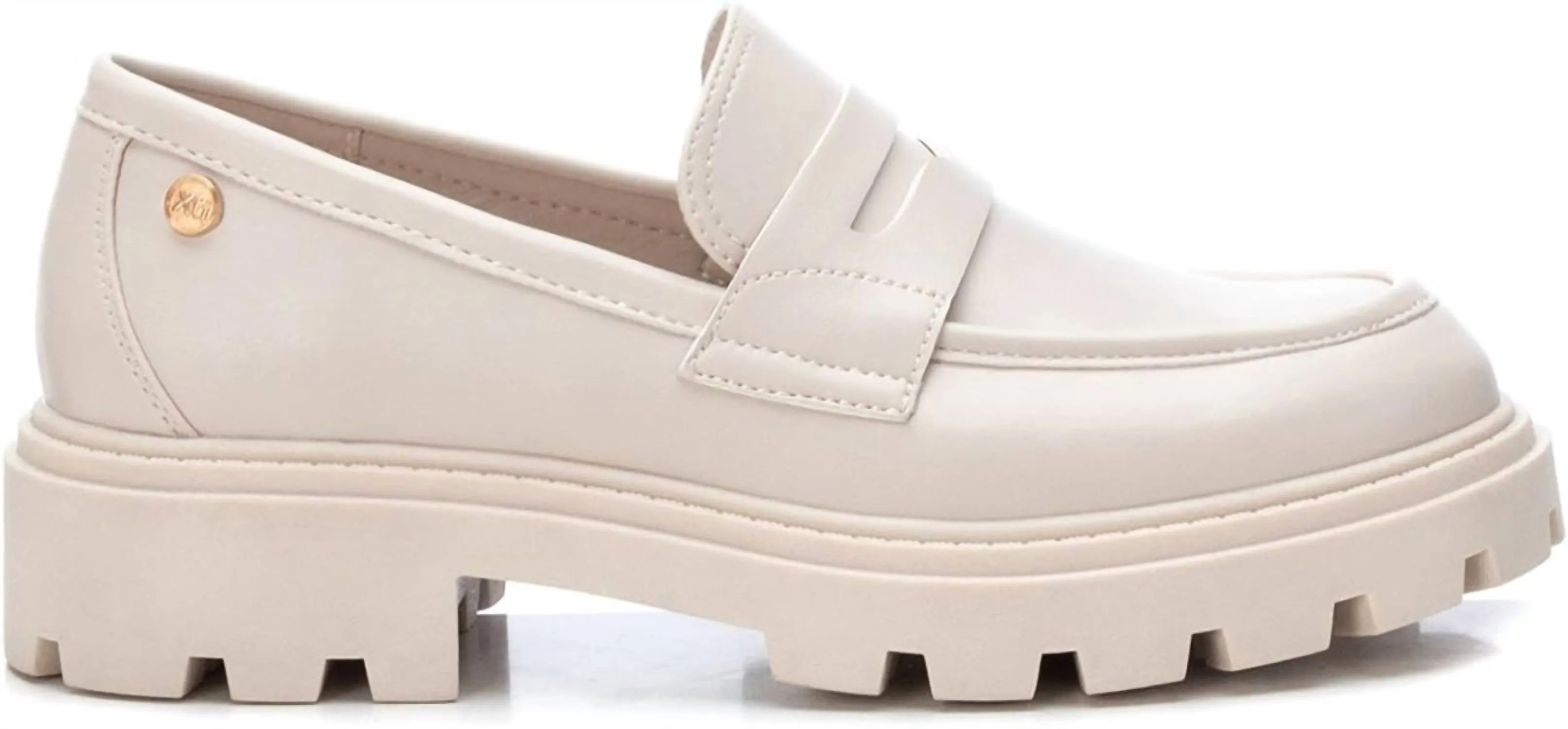 Women's Moccasins In Light Beige