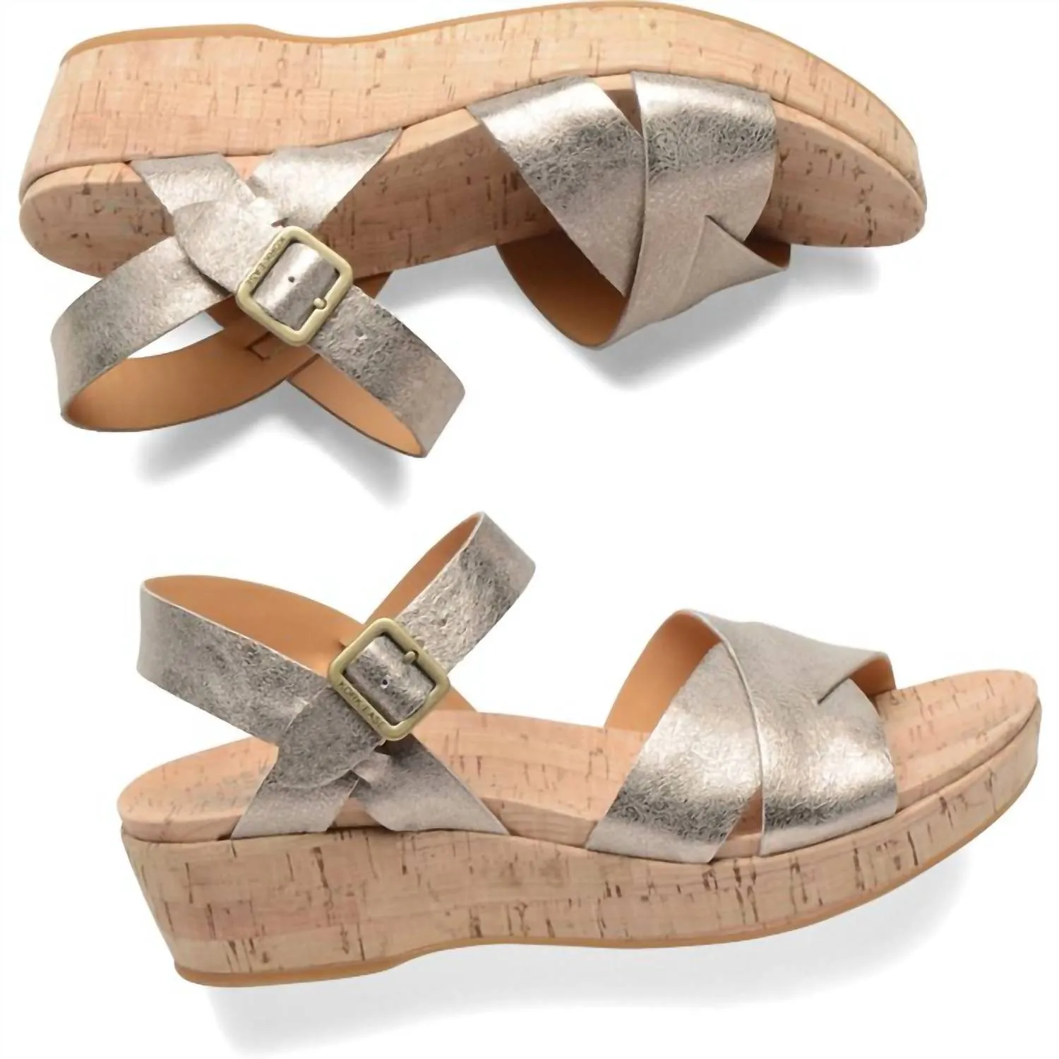 Women's Myrna Ankle Strap Sandal In Soft Gold Metallic