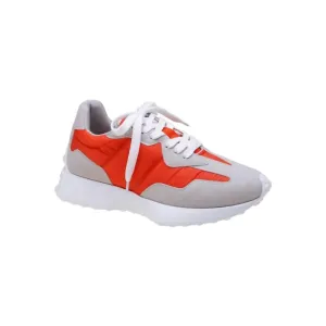 Women's Nylon Sneaker In Sunset Orange